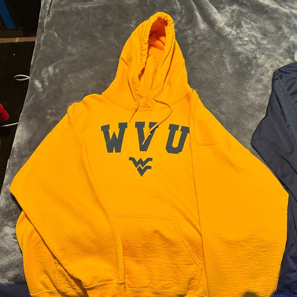 WVU Yellow Hoodie Sweater
